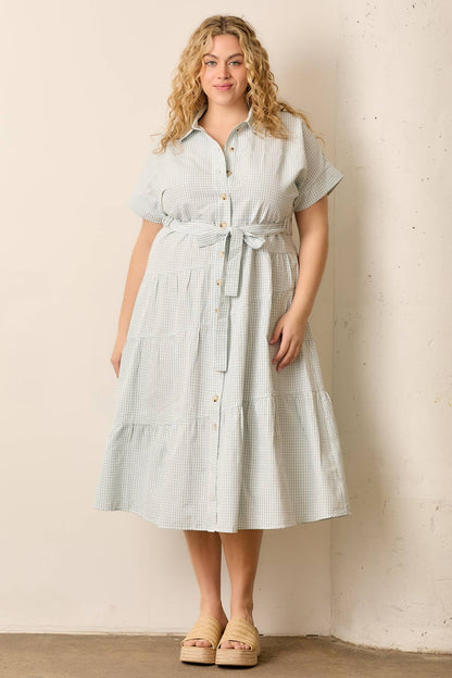 Birdie Dress in Light Blue- Misses and Plus (S-3X)