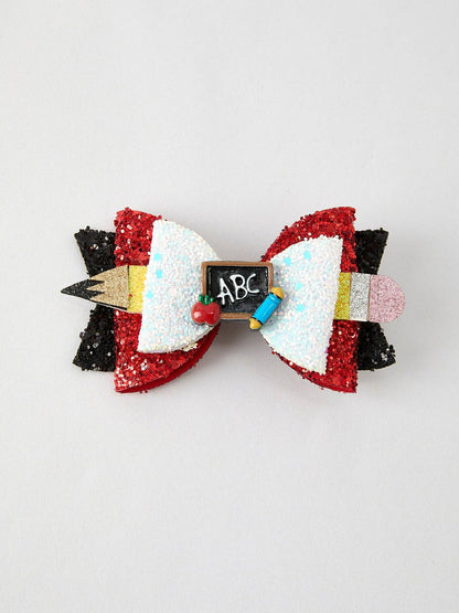 ABC Sequin Hair Clip- Girls Hair Accessories