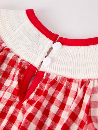 Cherry Romper in Red- Infant Girls (3M-12M)