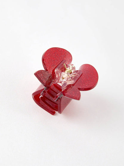 Apple Claw Clip in Red- Girls Hair Accessories