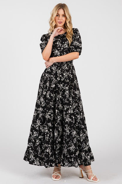 Liana Dress in Black/Off White- Misses (S-L)