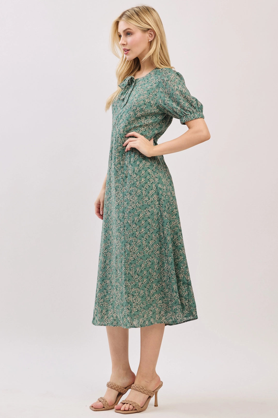 Verity Dress in Agave Green- Misses (S-L)