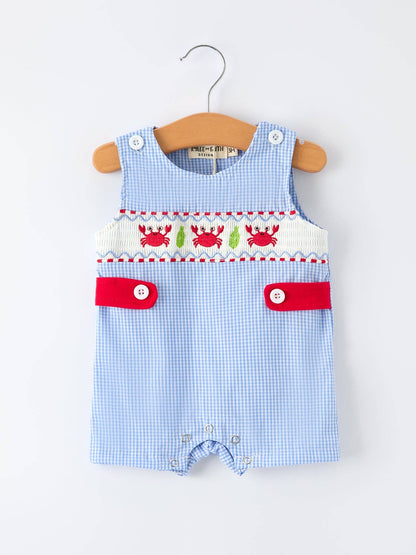 Beckett Romper in Blue- Infant Boys (3M-18M)