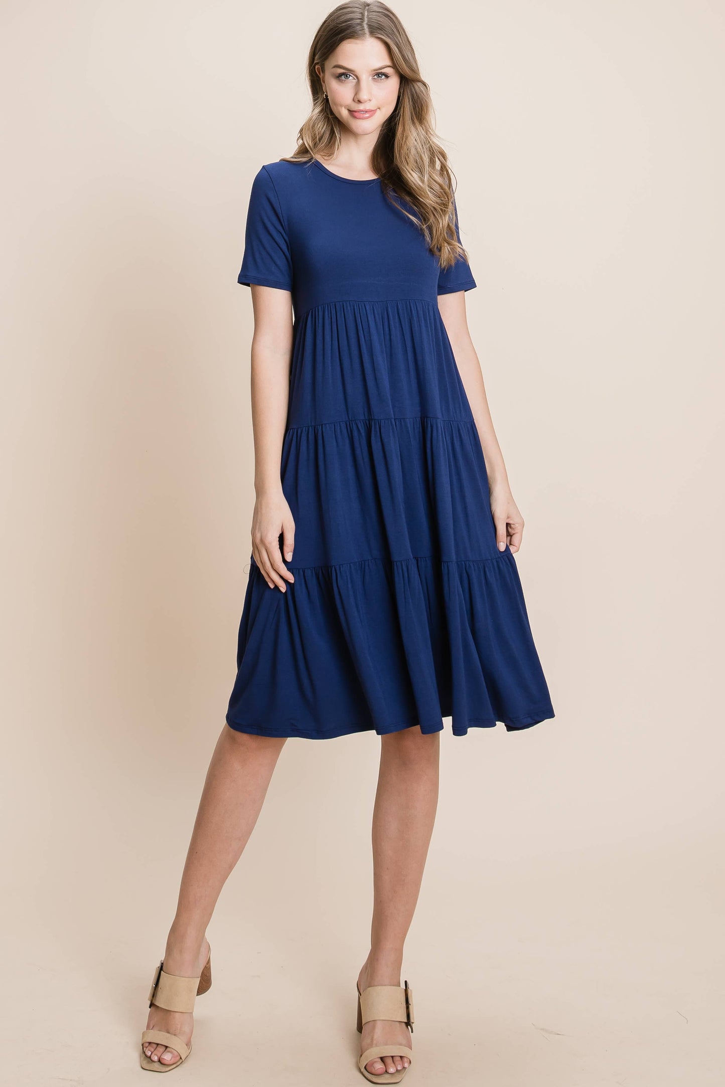 Joanna Dress in Navy- Misses (S-XL)