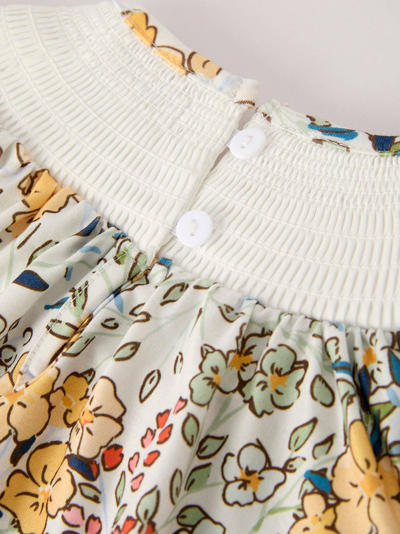 Goldie Romper in Gold Multi- Infant Girls (3M-18M)