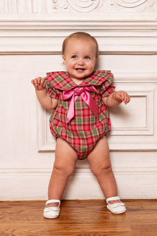 *PREORDER* Baby Alice Romper in Rosewood Tartan- Infant (0/3M-12/18M)