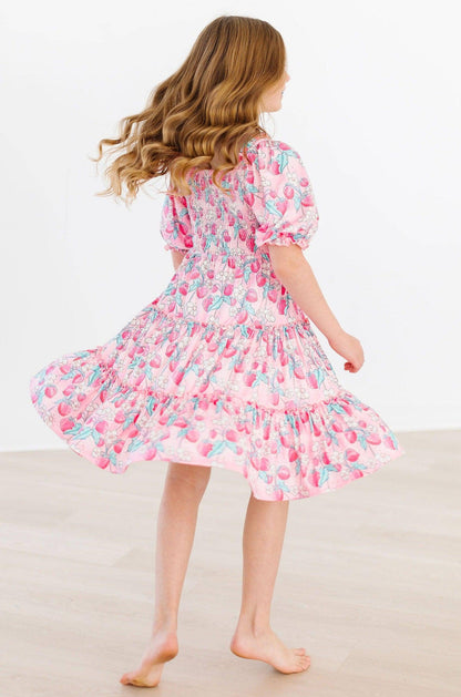 Strawberry Shortcake Smocked Dress in Pink- Girls (2T-7/8)