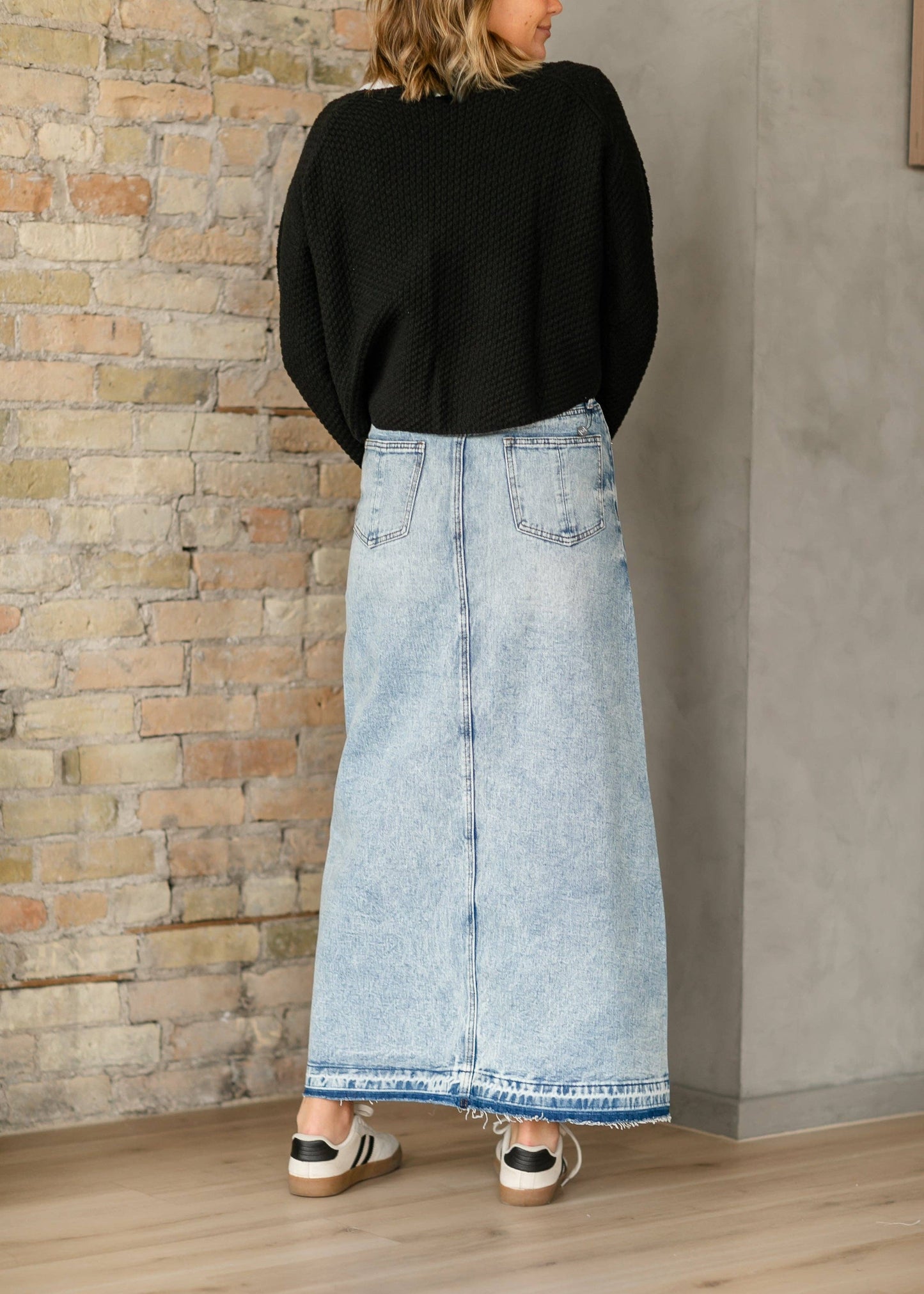 Mina Denim Maxi Skirt in Denim- Misses (2,10)