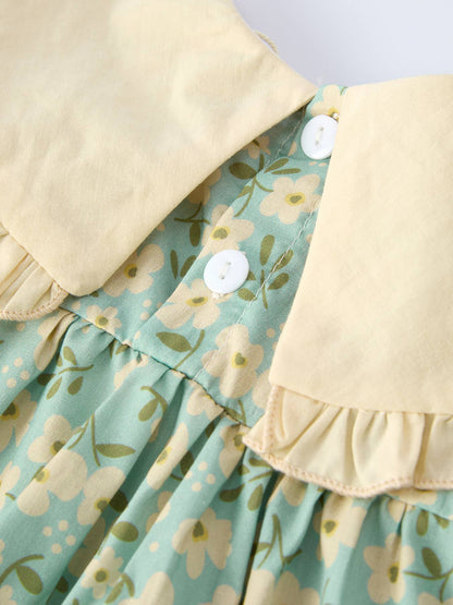 Linnea Dress with Matching Headband in Spring Floral- Girls (2-7)