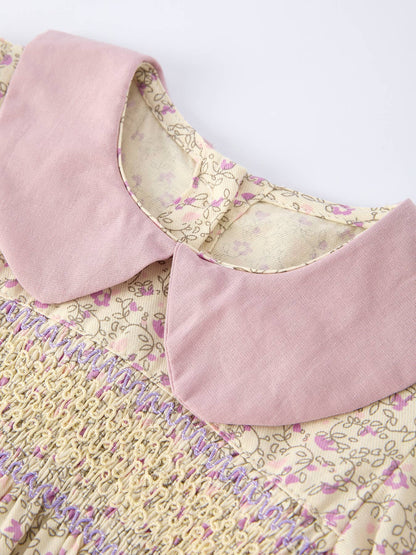 Primrose Romper in Pink- Infant Girls (6M-24M)