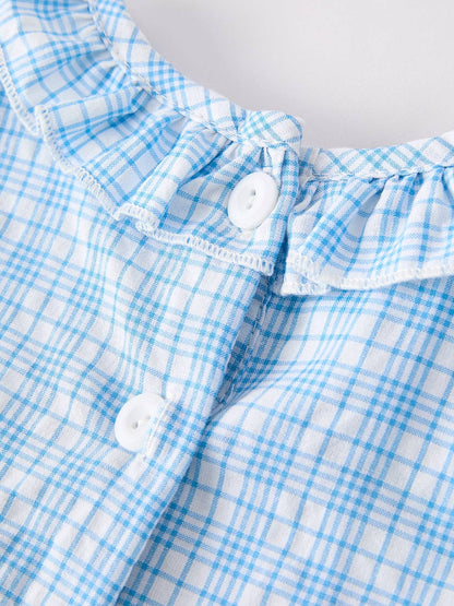 Amelia Dress in Blue- Girls (2-7)