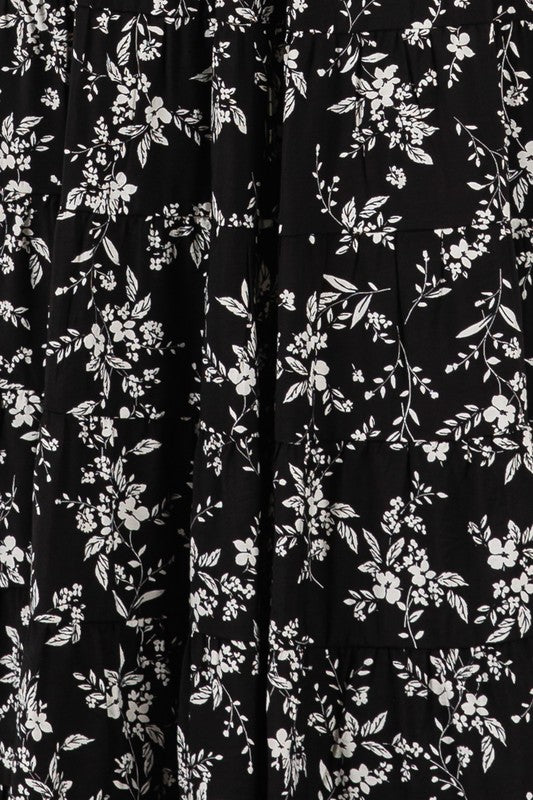 Liana Dress in Black/Off White- Misses (S-L)