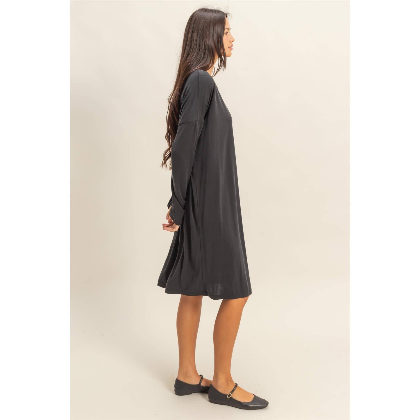 Velora Dress in Black- Misses (S-L)