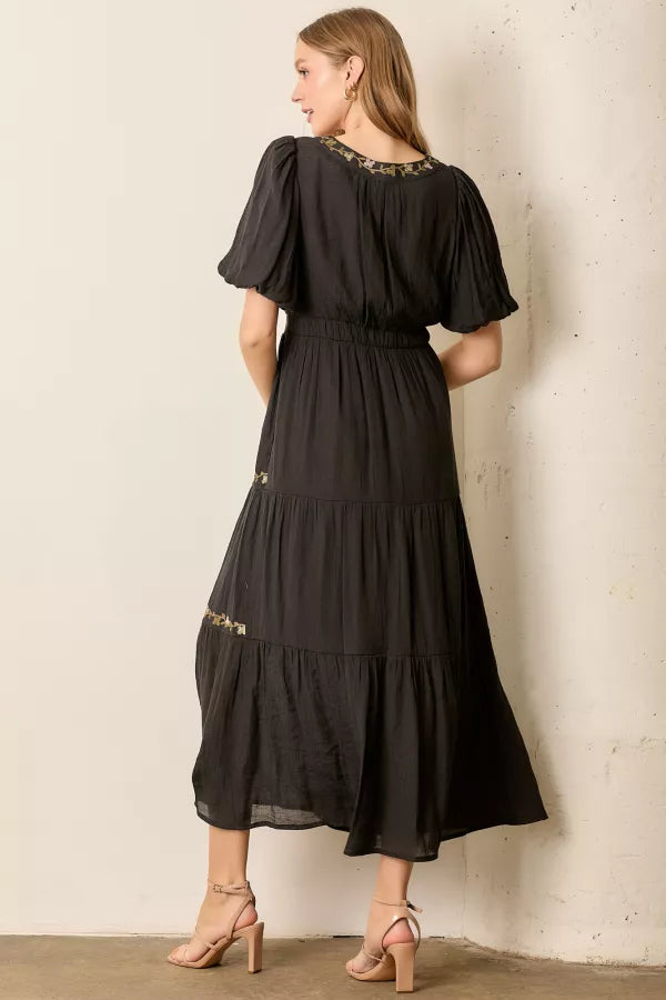 Ravenna Dress in Black- Misses and Plus (S-3X)