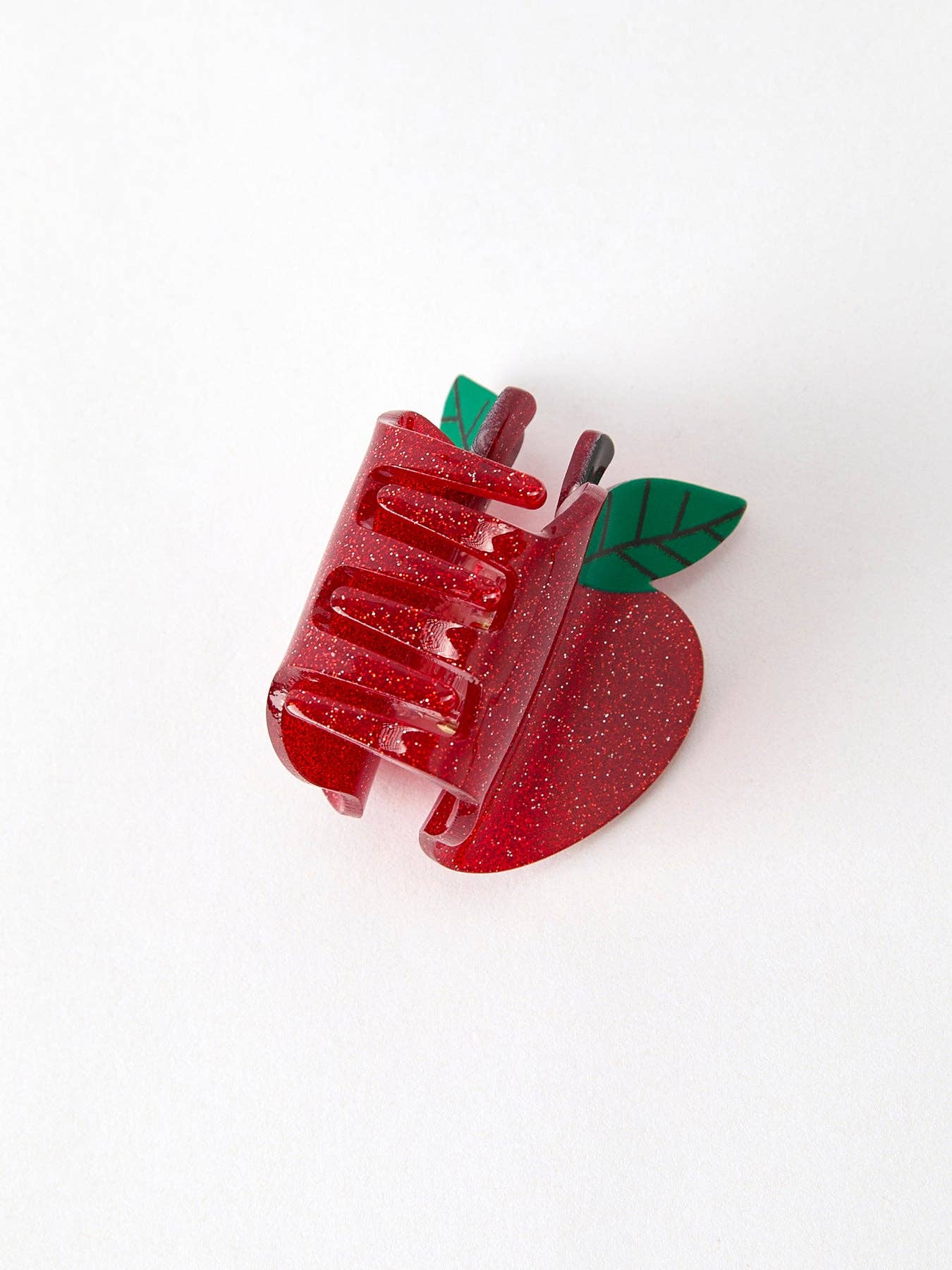Apple Claw Clip in Red- Girls Hair Accessories