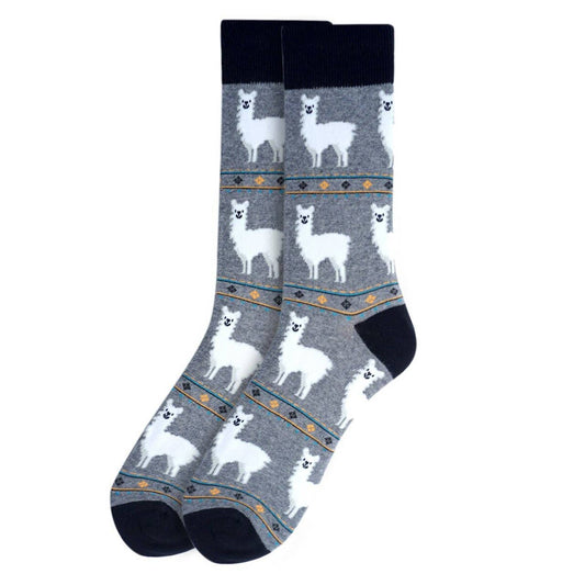 Alpaca Socks in Grey- Men's Accessories
