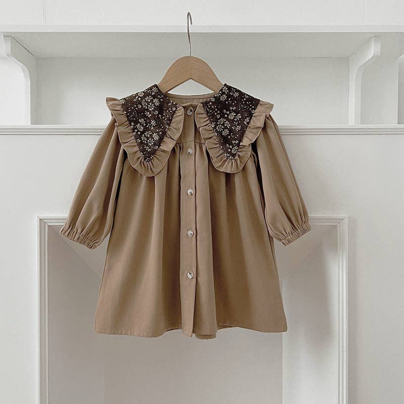 Tansy Dress in Brown- Infant/Girls (18M-5)