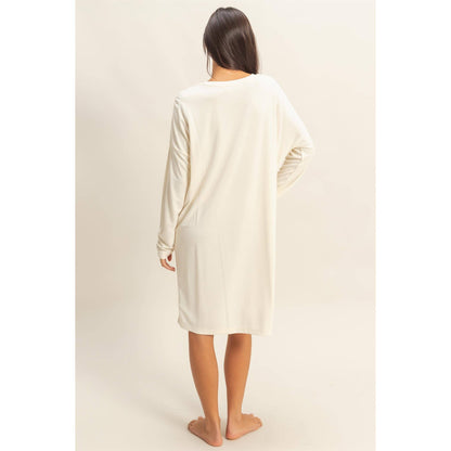 Velora Dress in Cream- Misses (S-L)