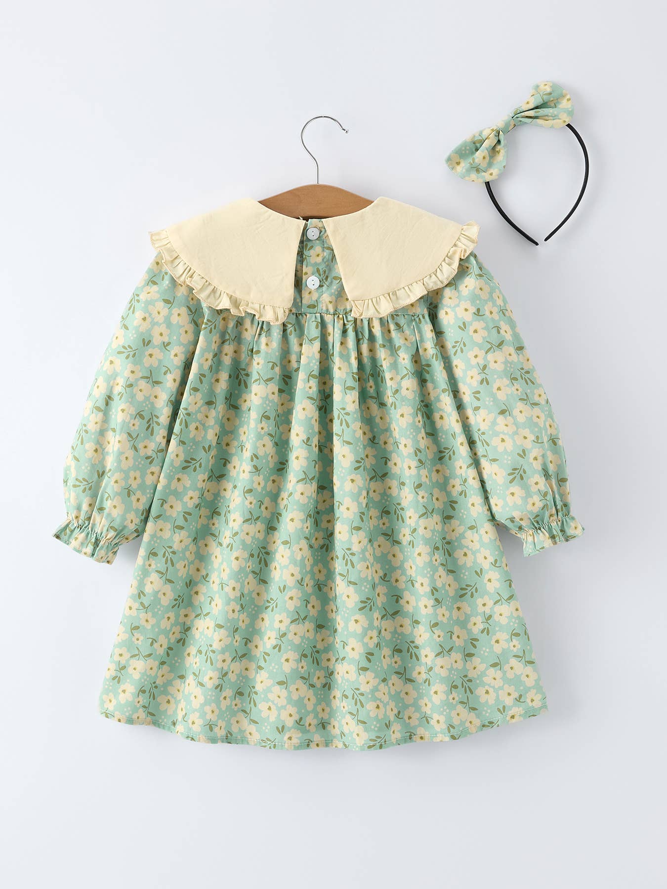 Linnea Dress with Matching Headband in Spring Floral- Girls (2-7)