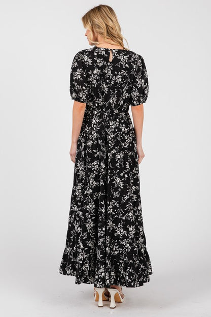 Liana Dress in Black/Off White- Misses (S-L)