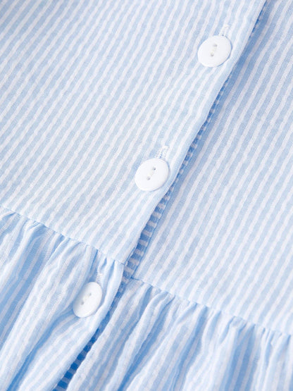 Star Dress in Blue- Girls (2-7)