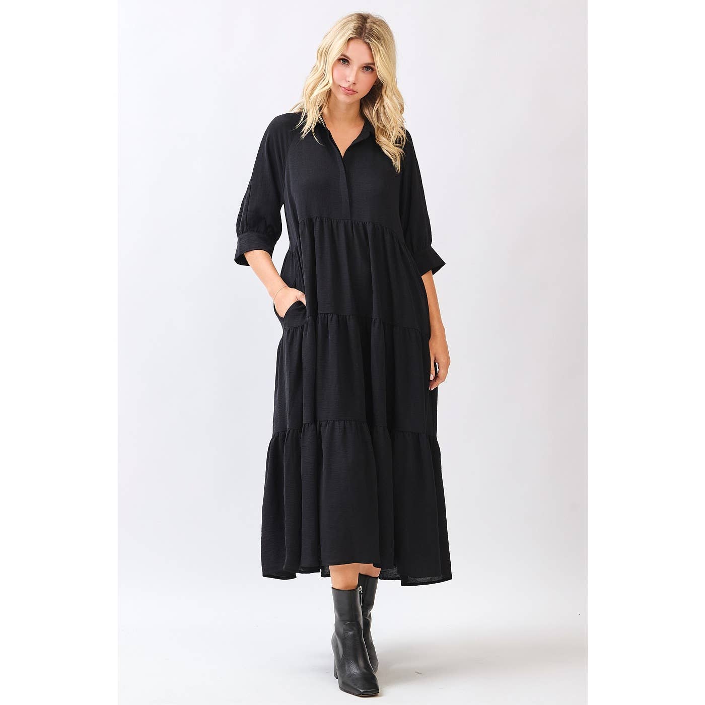 Soraya Dress in Black- Misses (S-L)