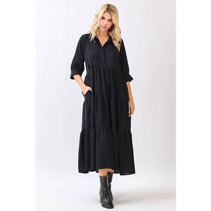 Soraya Dress in Black- Misses (S-L)