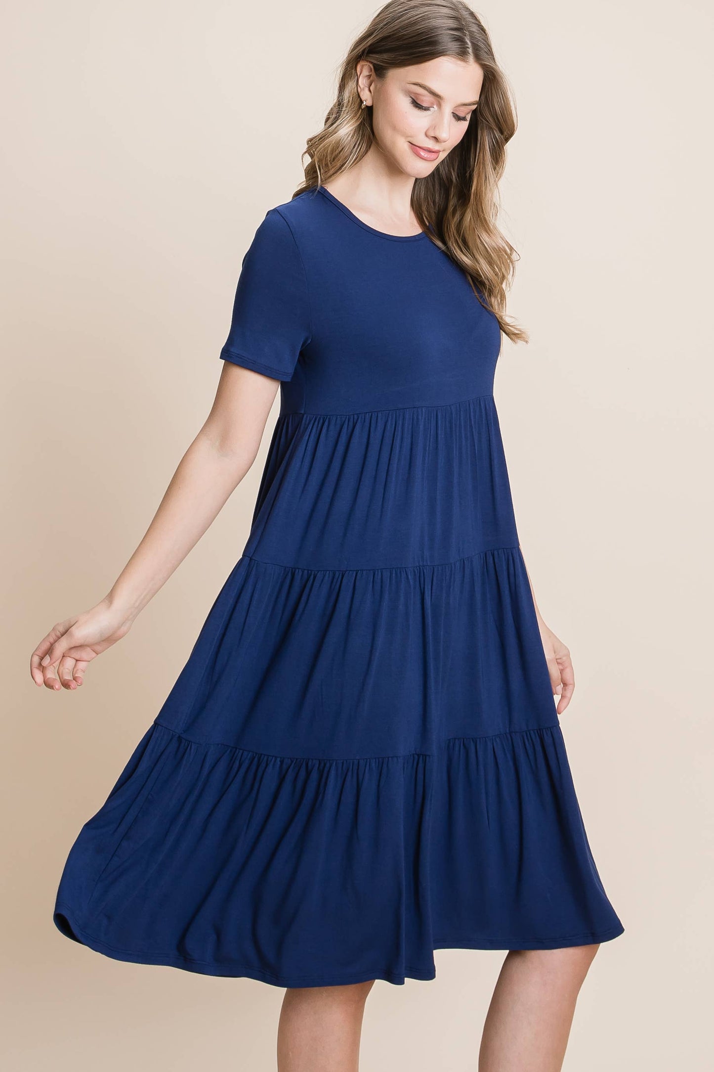 Joanna Dress in Navy- Misses (S-XL)