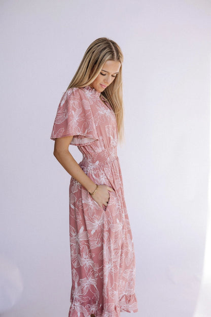 Gabby Dress in Pink- Misses (S-L)