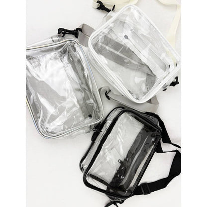 Clear Crossbody Bag in Grey