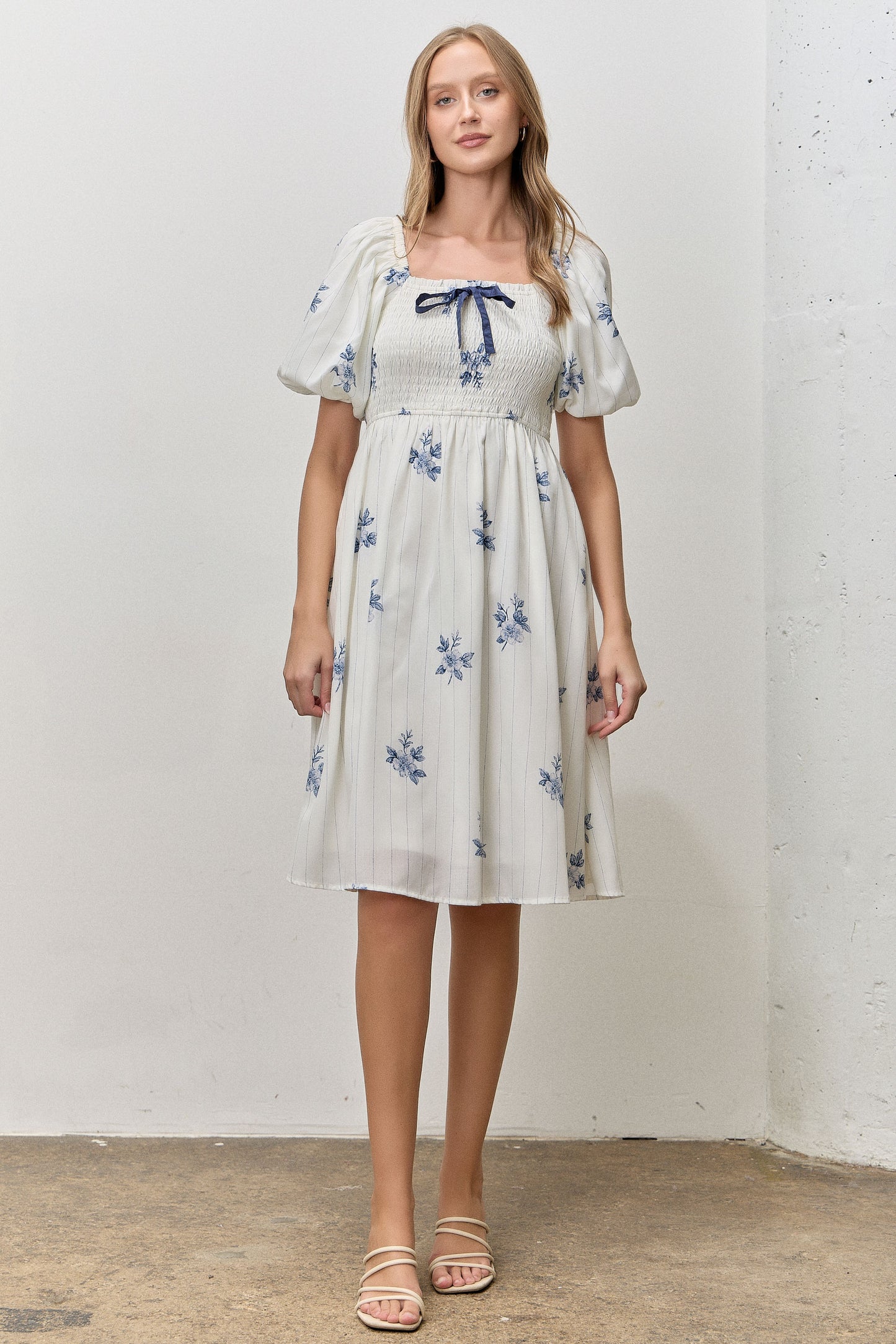 Blythe Dress in Blue Multi- Misses and Plus (S-3X)