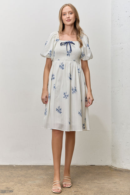 Blythe Dress in Blue Multi- Misses and Plus (S-3X)