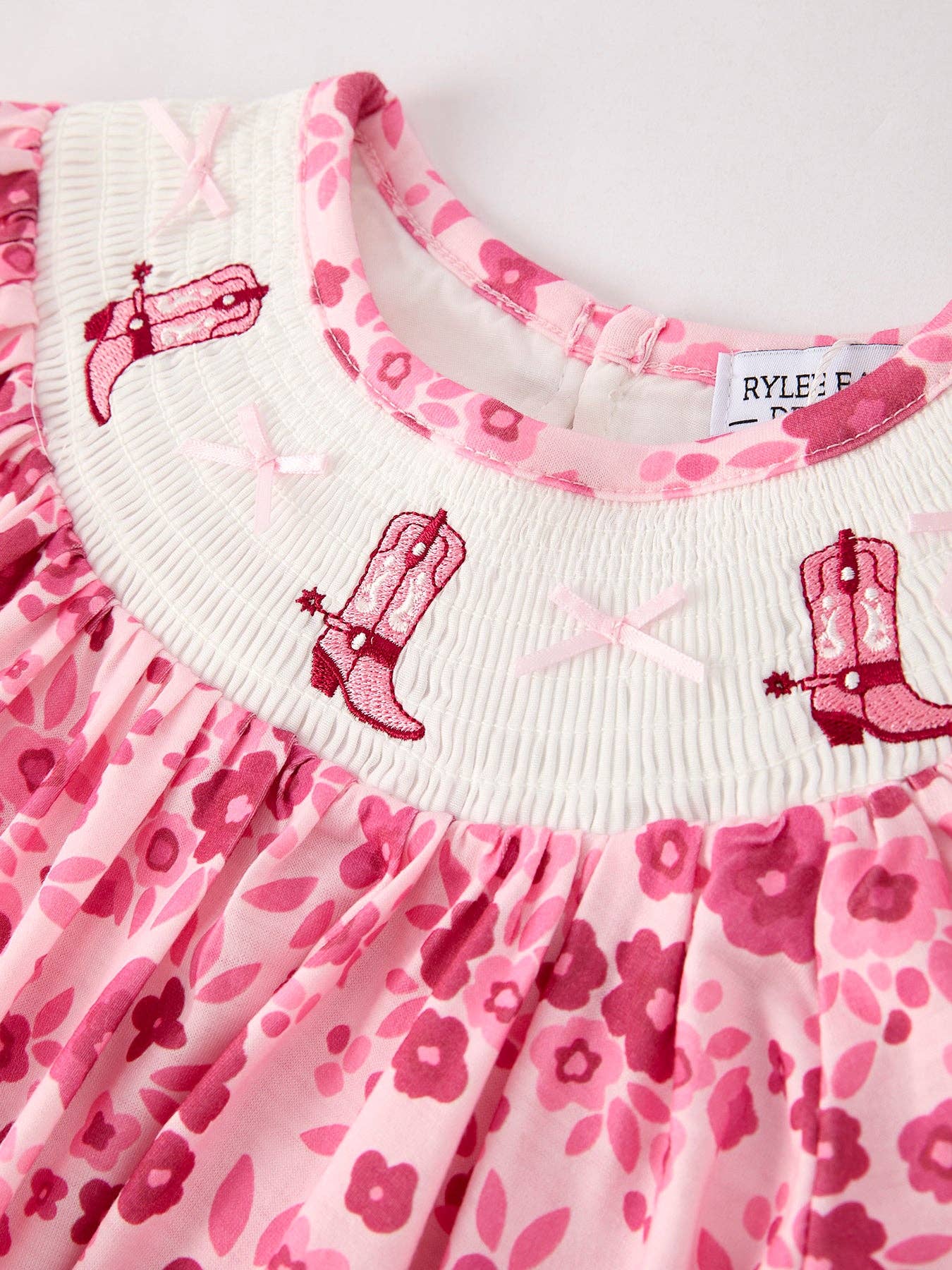 Boots Smocking Dress in Pink- Girls (2-7)