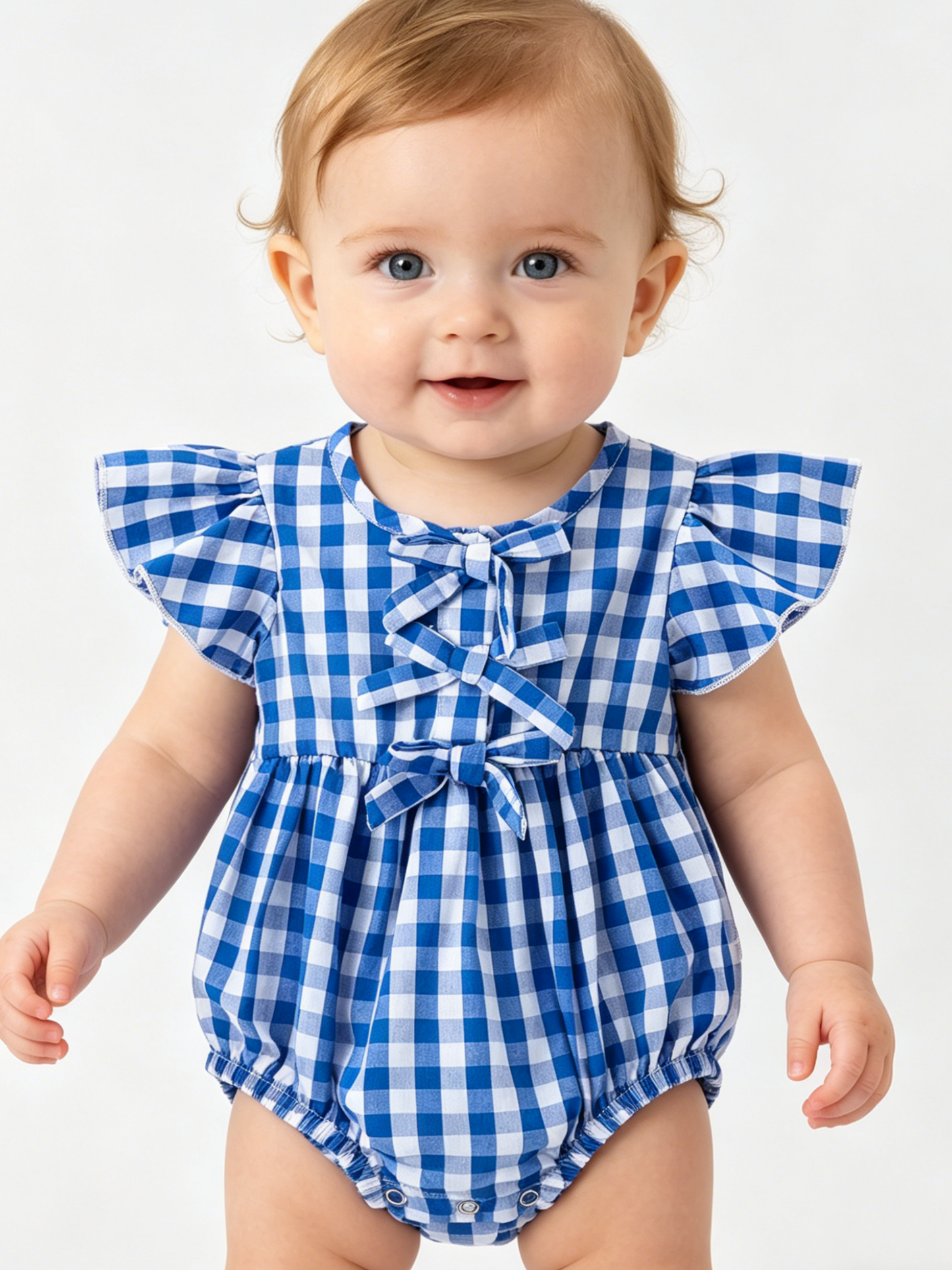 Bexley Romper in Blue- Infant Girls (3M-18M)