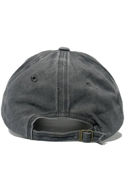Heart Baseball Cap in Black- Accessories