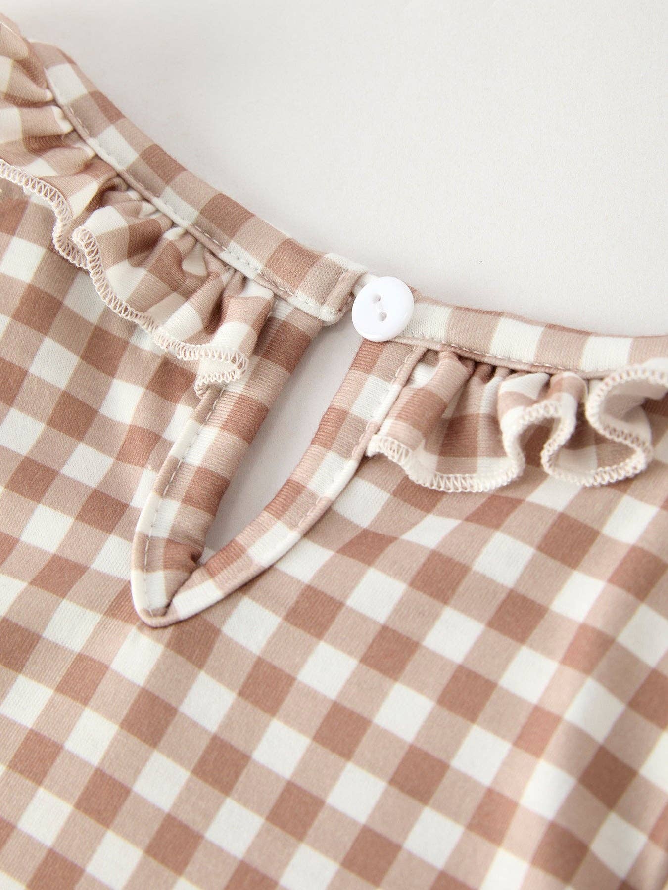 Gingerbread and Bows Dress in Brown- Girls (2-6)