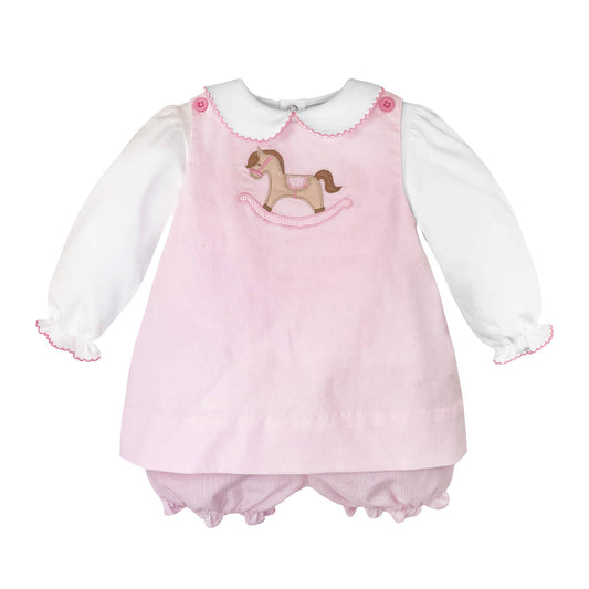 Rocking Horse Jumper in Pink- Infant Girls (3M-12M)