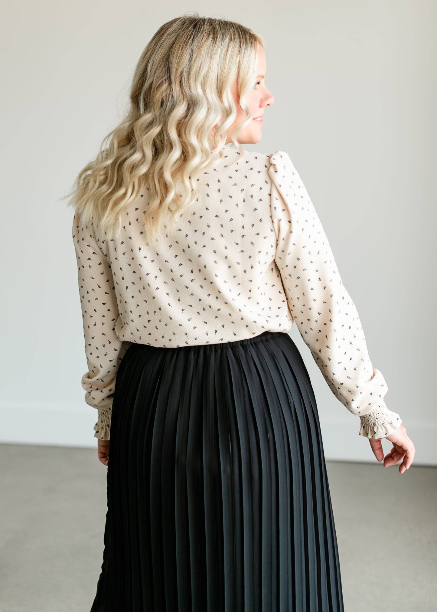 Blake Blouse in Ivory- Misses & Plus (XS - 4XL)