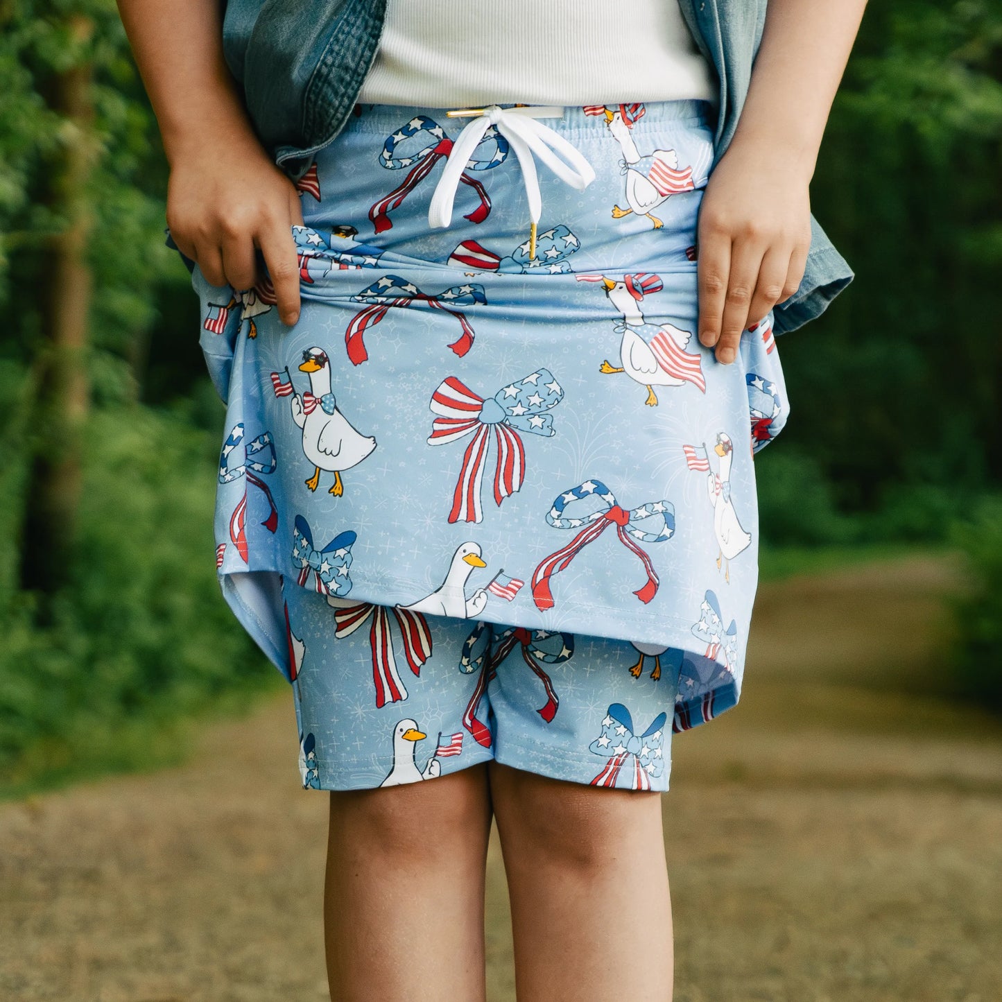 Limited Mod Skirt in Liberty Goose- Misses and Plus (M-2X)