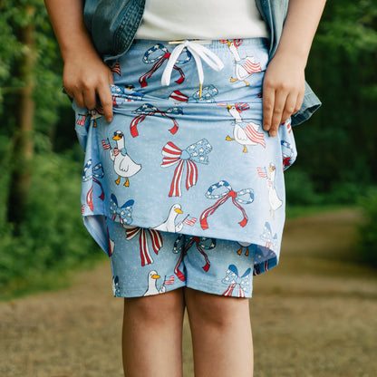 Limited Mod Skirt in Liberty Goose- Misses and Plus (M-2X)