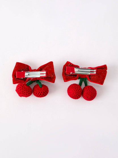 Cherry Hairpin in Red- Girls Accessories