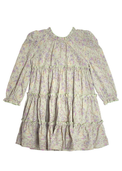 Lavender Meadows Dress in Green- Girls & Tween (3T-14)