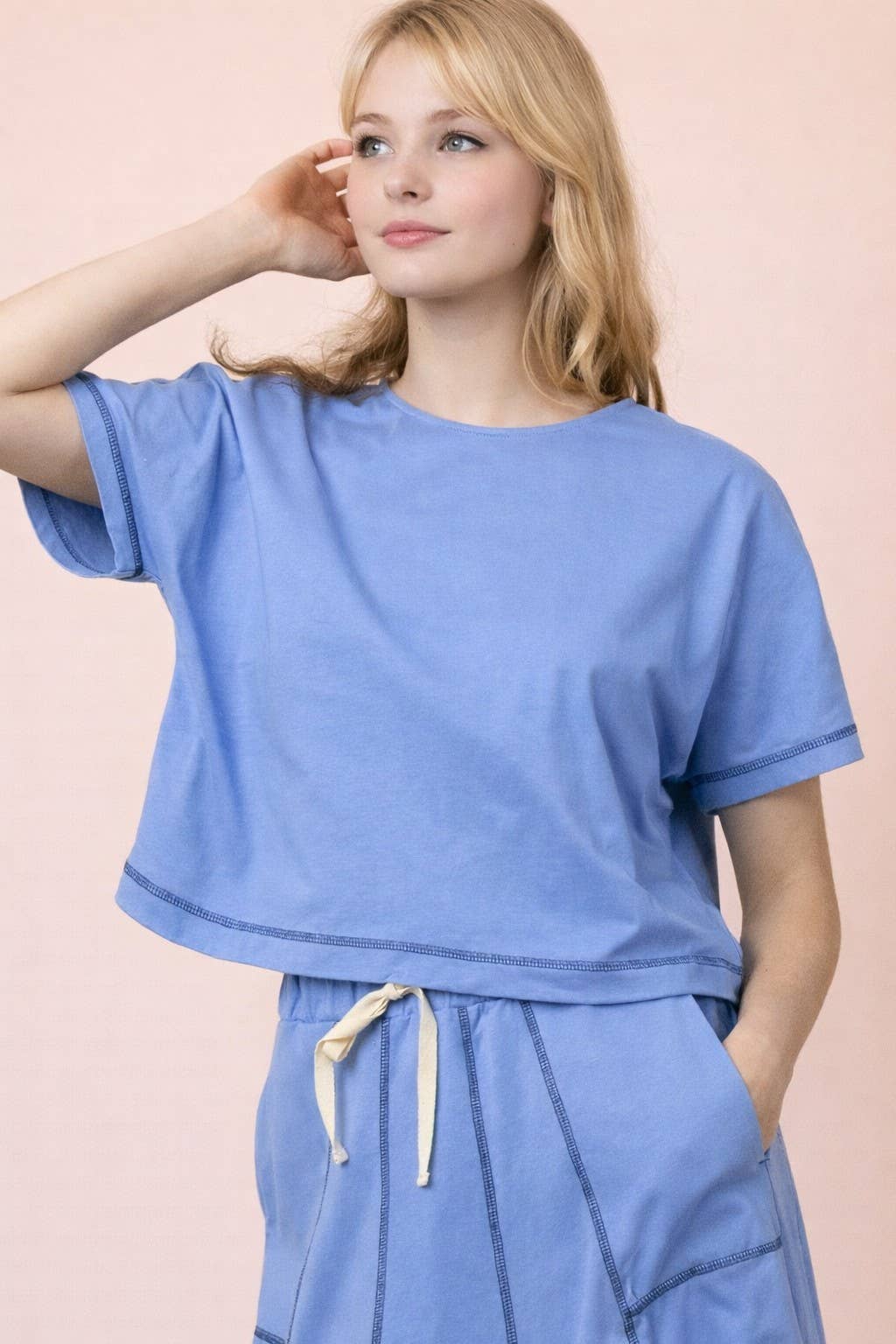 Andie Top in Blue- Misses (S-L)