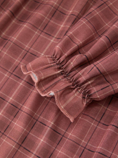 Prairie Rose Dress in Brown- Girls (2-6)