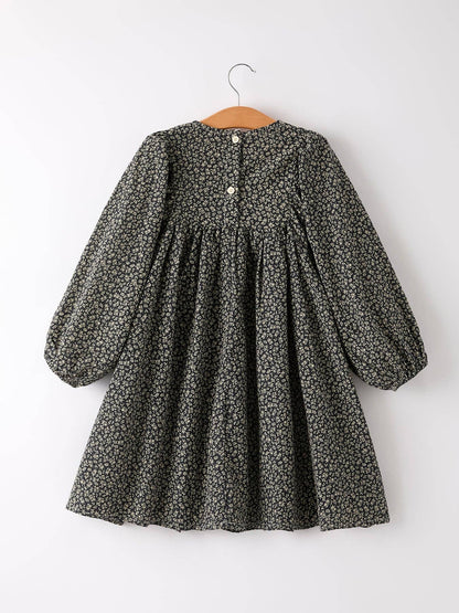 Lillian Pearl Dress in Black- Girls/Tween (5-10/12)