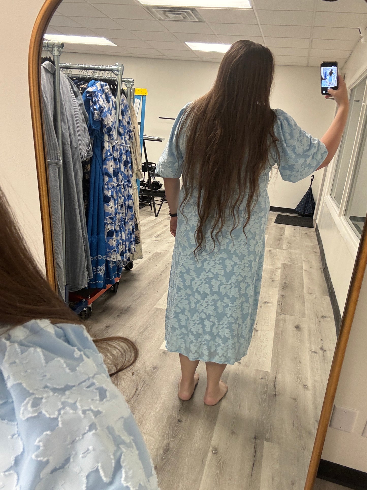 Blue Serenity Dress in Lt Blue- Misses & Plus (S,M,XL-3X)