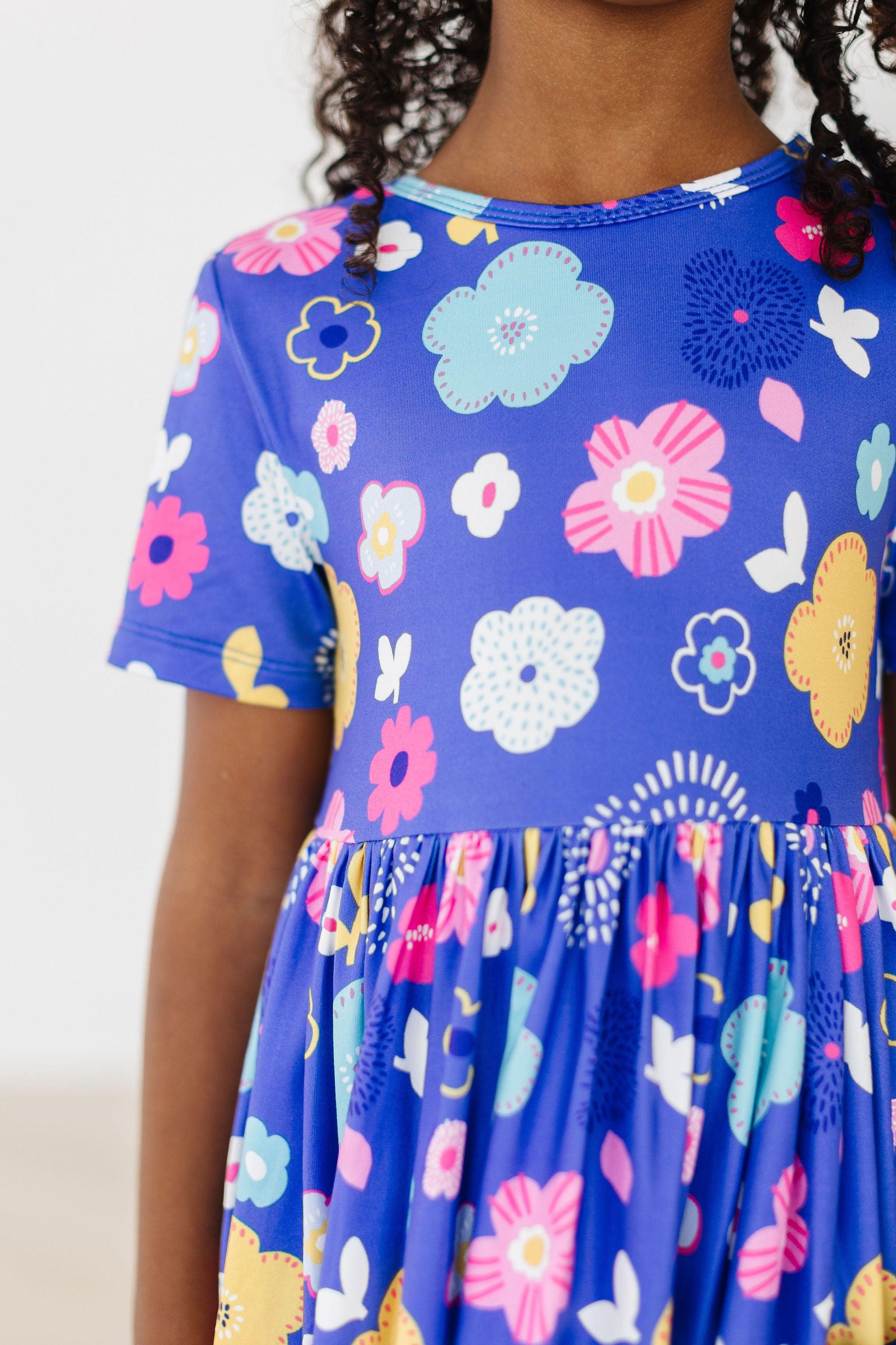 Pocket Twirl Dress in Floral Frenzy- Infant/Girls/Tween (6/12M-7/8