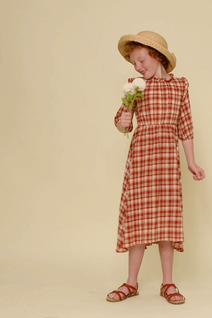 Emelie Dress in Rust- Tween (S 7/8 - XL 13/14)