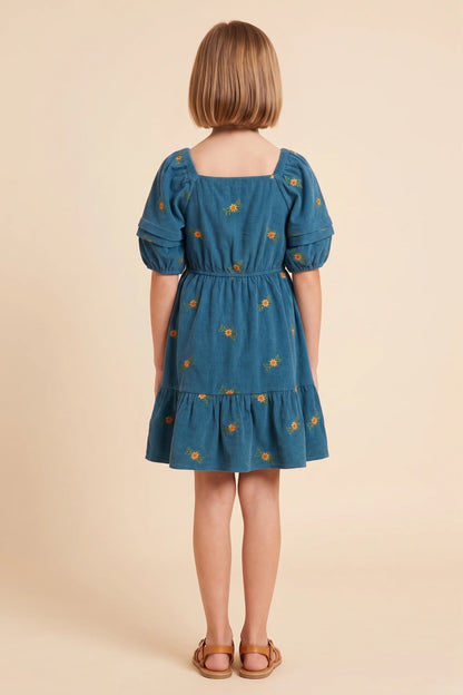 Briarly Dress in Teal- Tween (S 7/8- XL 13/14)