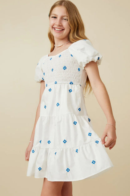 Lakelynn Dress in Off White- Tween (S 7/8 - XL 13/14)